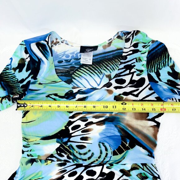 Women's Whimsical Libra Dress Unique Abstract Butterfly Tiered Ruffled Dress - Picture 9 of 13